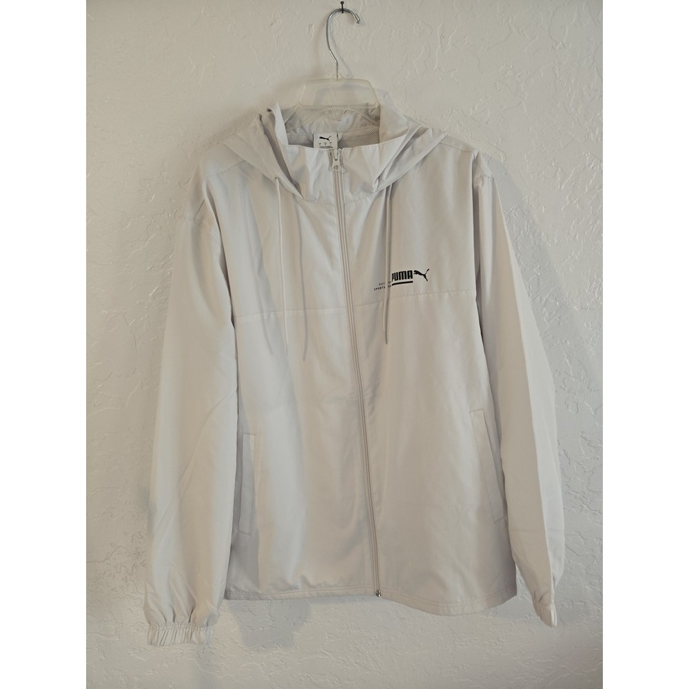 NWT Puma Lined Up Woven Jacket Sedate Grey size Large retails for $60